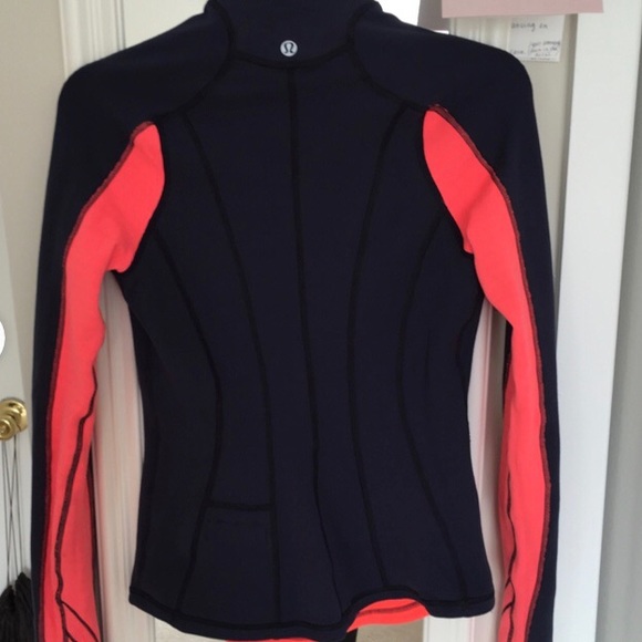 lululemon athletica Tops - LULULEMON• reversible half-zip • coral/navy